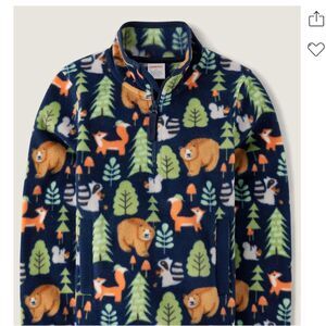 NWT Gymboree FOREST ANIMAL Micro Fleece Zip Pullover Sweatshirt Shirt Jacket 5